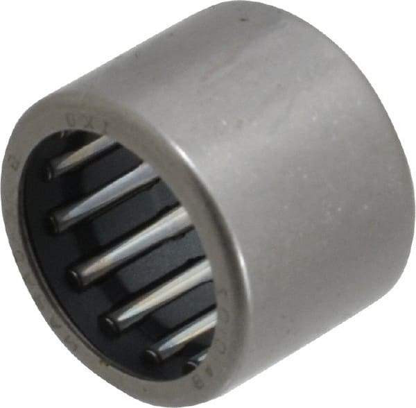 IKO - 5/8" Bore Diam, 2,330 Lb. Dynamic Capacity, 5/8 x 13/16 x 5/8", Caged, Open End, Shell Needle Roller Bearing - 13/16" Outside Diam, 5/8" Wide - Eagle Tool & Supply