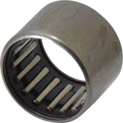 IKO - 11/16" Bore Diam, 2,460 Lb. Dynamic Capacity, 11/16 x 7/8 x 5/8", Caged, Open End, Shell Needle Roller Bearing - 7/8" Outside Diam, 5/8" Wide - Eagle Tool & Supply