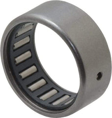 IKO - 11/16" Bore Diam, 1,290 Lb. Dynamic Capacity, 11/16 x 7/8 x 3/8", Caged, Open End, Shell Needle Roller Bearing - 7/8" Outside Diam, 3/8" Wide - Eagle Tool & Supply
