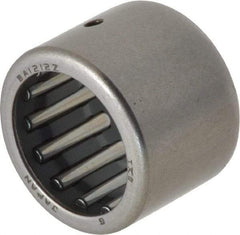 IKO - 3/4" Bore Diam, 3,450 Lb. Dynamic Capacity, 3/4 x 1 x 3/4", Caged, Open End, Shell Needle Roller Bearing - 1" Outside Diam, 3/4" Wide - Eagle Tool & Supply