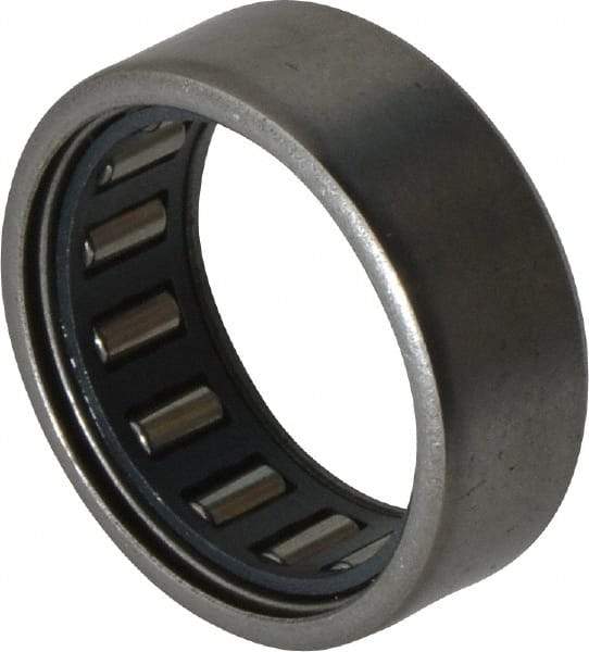 IKO - 3/4" Bore Diam, 1,600 Lb. Dynamic Capacity, 3/4 x 1 x 3/8", Caged, Open End, Shell Needle Roller Bearing - 1" Outside Diam, 3/8" Wide - Eagle Tool & Supply