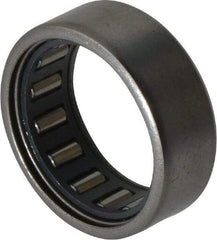 IKO - 3/4" Bore Diam, 1,600 Lb. Dynamic Capacity, 3/4 x 1 x 3/8", Caged, Open End, Shell Needle Roller Bearing - 1" Outside Diam, 3/8" Wide - Eagle Tool & Supply