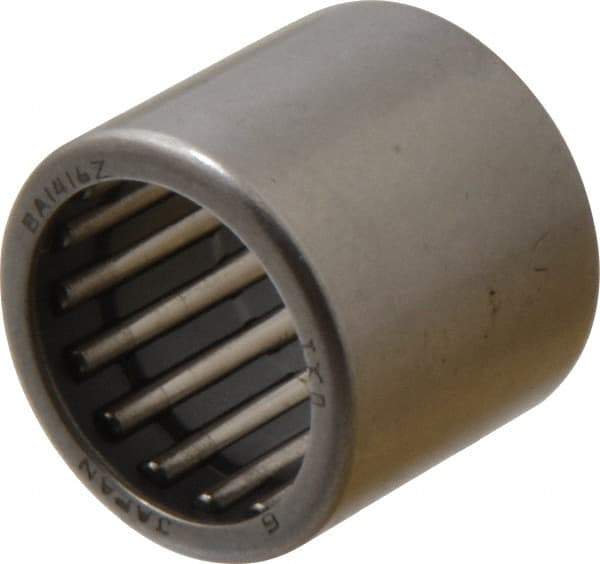 IKO - 7/8" Bore Diam, 4,950 Lb. Dynamic Capacity, 7/8 x 1-1/8 x 1", Caged, Open End, Shell Needle Roller Bearing - 1-1/8" Outside Diam, 1" Wide - Eagle Tool & Supply