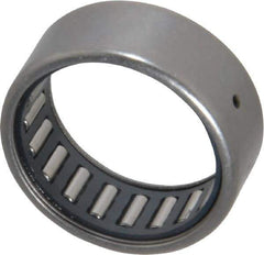 IKO - 1" Bore Diam, 2,850 Lb. Dynamic Capacity, 1 x 1-1/4 x 1/2", Caged, Open End, Shell Needle Roller Bearing - 1-1/4" Outside Diam, 1/2" Wide - Eagle Tool & Supply