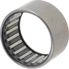 IKO - 1-1/8" Bore Diam, 4,250 Lb. Dynamic Capacity, 1-1/8 x 1-3/8 x 3/4", Caged, Open End, Shell Needle Roller Bearing - 1-3/8" Outside Diam, 3/4" Wide - Eagle Tool & Supply