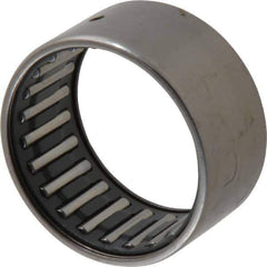 IKO - 1-1/4" Bore Diam, 4,750 Lb. Dynamic Capacity, 1-1/4 x 1-1/2 x 3/4", Caged, Open End, Shell Needle Roller Bearing - 1-1/2" Outside Diam, 3/4" Wide - Eagle Tool & Supply