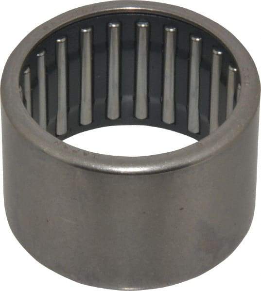IKO - 1-1/4" Bore Diam, 6,100 Lb. Dynamic Capacity, 1-1/4 x 1-1/2 x 1", Caged, Open End, Shell Needle Roller Bearing - 1-1/2" Outside Diam, 1" Wide - Eagle Tool & Supply