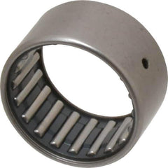 IKO - 1-1/2" Bore Diam, 8,700 Lb. Dynamic Capacity, 1-1/2 x 1-7/8 x 1", Caged, Open End, Shell Needle Roller Bearing - 1-7/8" Outside Diam, 1" Wide - Eagle Tool & Supply