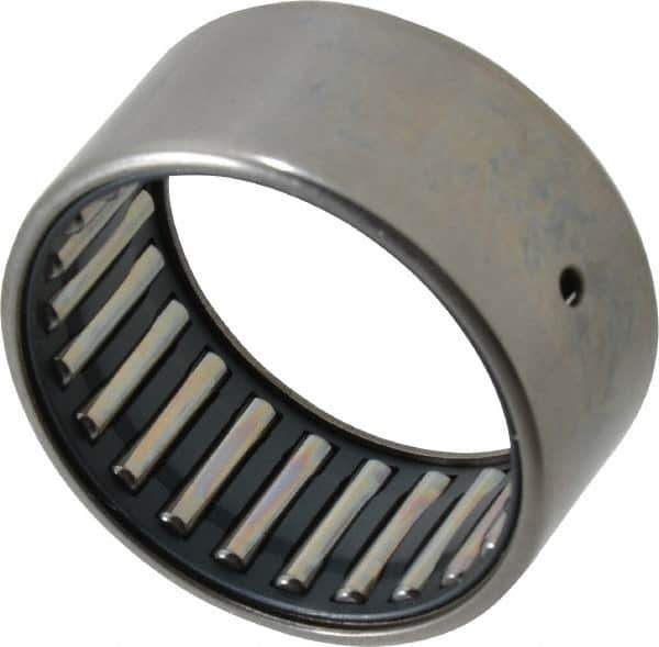 IKO - 1-3/4" Bore Diam, 9,300 Lb. Dynamic Capacity, 1-3/4 x 2-1/8 x 1", Caged, Open End, Shell Needle Roller Bearing - 2-1/8" Outside Diam, 1" Wide - Eagle Tool & Supply