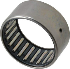 IKO - 1-3/4" Bore Diam, 9,300 Lb. Dynamic Capacity, 1-3/4 x 2-1/8 x 1", Caged, Open End, Shell Needle Roller Bearing - 2-1/8" Outside Diam, 1" Wide - Eagle Tool & Supply