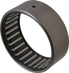 IKO - 2-1/4" Bore Diam, 11,300 Lb. Dynamic Capacity, 2-1/4 x 2-5/8 x 1", Caged, Open End, Shell Needle Roller Bearing - 2-5/8" Outside Diam, 1" Wide - Eagle Tool & Supply