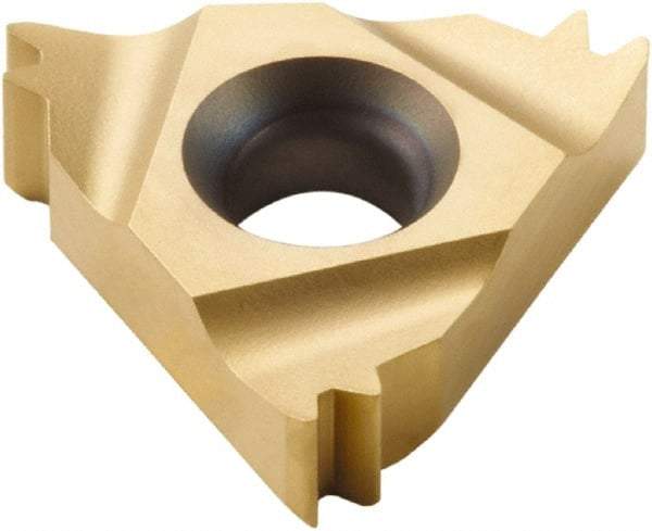 Seco - 16NR Internal Right Hand 12 UN Laydown Threading Insert - Grade CP500, TiAlN/TiN Coated Carbide, 9.53mm Inscribed Circle - Eagle Tool & Supply