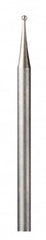 Dremel - 1/32" Cut Diam, 1/8" Shank Diam, Single Cut Ball Burr - Eagle Tool & Supply