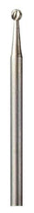 Dremel - 3/32" Cut Diam, 1/8" Shank Diam, Ball Head Single Cut Burr - Radius End - Eagle Tool & Supply