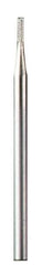 Dremel - 1/32" Cut Diam, 1/8" Shank Diam, Cylinder Head Single Cut Burr - Flat End - Eagle Tool & Supply