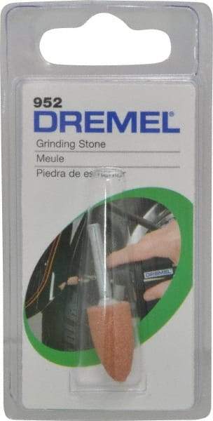 Dremel - 3/8" Head Diam x 3/4" Thickness, Aluminum Oxide Mounted Point - Green - Eagle Tool & Supply