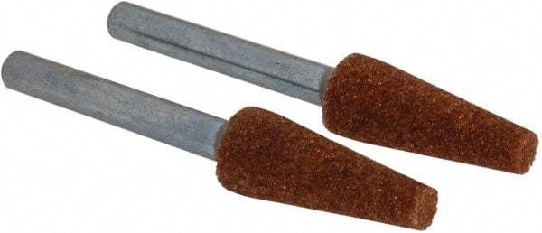 Dremel - 1/4" Head Diam x 5/8" Thickness, Aluminum Oxide Mounted Point - Green - Eagle Tool & Supply