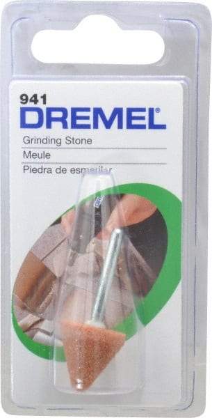 Dremel - 5/8" Head Diam x 5/8" Thickness, B41, Tree End, Aluminum Oxide Mounted Point - Green - Eagle Tool & Supply