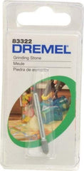 Dremel - 1/8" Head Diam x 11/32" Thickness, Pointed End, Silicon Carbide Mounted Point - Green - Eagle Tool & Supply