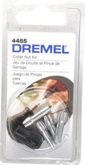 Dremel - 1/32, 1/16, 3/32 and 1/8 Inch Rotary Tool Collet Nut Kit - Includes 480, 481, 482, 483 and Collet Nut - Eagle Tool & Supply