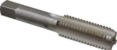 Interstate - M18x2.50 Metric Coarse 4 Flute Bright Finish High Speed Steel Straight Flute Standard Hand Tap - Bottoming, Right Hand Thread, 4-1/32" OAL, 1-13/16" Thread Length, D7 Limit, Oversize - Exact Industrial Supply