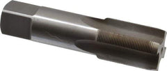 Interstate - M26x1.00 Metric Special 6H 4 Flute Bright Finish High Speed Steel Straight Flute Standard Hand Tap - Plug, Right Hand Thread, 4-29/32" OAL, 2-7/32" Thread Length, D5 Limit, Oversize - Eagle Tool & Supply