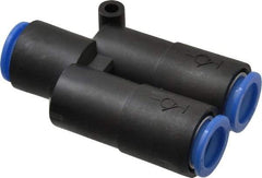 SMC PNEUMATICS - 12mm OD, Polybutylene Push-to-Connect Union Y - 145 Max psi - Eagle Tool & Supply