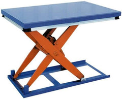 Vestil - 1,000 Lb Capacity Electric Scissor Lift Table - 7" Lift Height, 48" Platform Length x 24" Platform Width - Eagle Tool & Supply