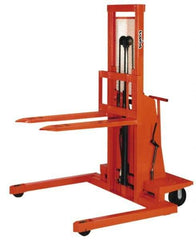 Presto Lifts - 2,000 Lb Capacity, 36" Lift Height, Battery Operated Work Positioner - 2" Lowered Height, 24" Load Center, 42" Fork Length, 48" Overall Width - Eagle Tool & Supply