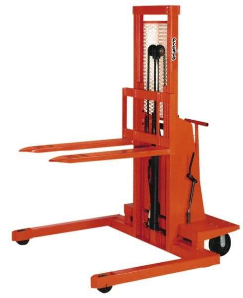 Presto Lifts - 2,000 Lb Capacity, 60" Lift Height, Battery Operated Work Positioner - 2" Lowered Height, 24" Load Center, 42" Fork Length, 48" Overall Width - Eagle Tool & Supply