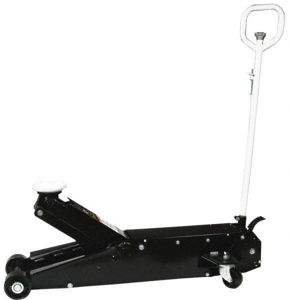 Omega Lift Equipment - 10 Ton Capacity Service Floor Jack - 6-7/8 to 27" High - Eagle Tool & Supply