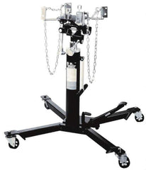 Omega Lift Equipment - 1,000 Lb Capacity Pedestal Transmission Jack - 39-1/2 to 72-1/2" High, 38" Chassis Width x 38" Chassis Length - Eagle Tool & Supply