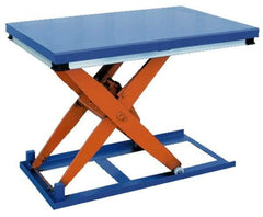 Vestil - 1,500 Lb Capacity Electric Scissor Lift Table - 7" Lift Height, 48" Platform Length x 24" Platform Width - Eagle Tool & Supply