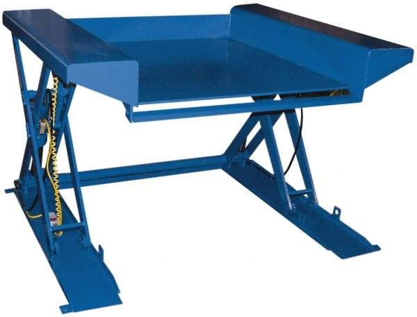 Vestil - 2,000 Lb Capacity Electric Floor Height Scissor Lift Table - 1/2" Lift Height, 51-1/2" Platform Length x 38" Platform Width - Eagle Tool & Supply