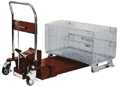 Southworth - 1,100 Lb Capacity Manual Scissor Lift Table - 37.1" Platform Length x 19.7" Platform Width - Eagle Tool & Supply