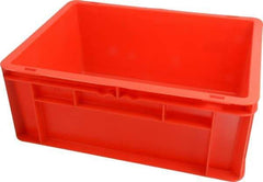 SSI Schaefer - 0.55 Cu Ft, 55 Lb Load Capacity Red Polypropylene Tote Container - Stacking, 15.8" Long x 11.9" Wide x 6.7" High - Eagle Tool & Supply