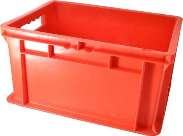 SSI Schaefer - 0.71 Cu Ft, 55 Lb Load Capacity Red Polypropylene Tote Container - Stacking, 15.8" Long x 11.9" Wide x 8.7" High - Eagle Tool & Supply