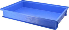 SSI Schaefer - 0.28 Cu Ft, 22 Lb Load Capacity Blue Polyethylene & Conductive PP Tote Container - Stacking, 18.4" Long x 12-1/2" Wide x 2.9" High - Eagle Tool & Supply