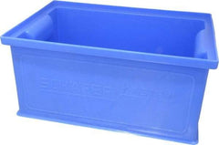 SSI Schaefer - 0.25 Cu Ft, 22 Lb Load Capacity Blue Polyethylene & Conductive PP Tote Container - Stacking, 12.3" Long x 8.3" Wide x 5.8" High - Eagle Tool & Supply