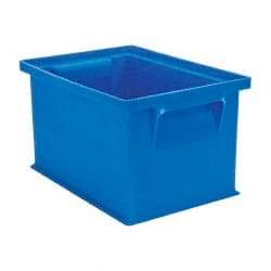 SSI Schaefer - 0.09 Cu Ft, 17 Lb Load Capacity Blue Polyethylene & Conductive PP Tote Container - Stacking, 8.3" Long x 6" Wide x 4.8" High - Eagle Tool & Supply