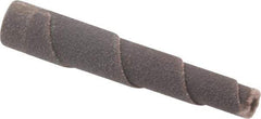Merit Abrasives - 2" Long x 3/8" Diam, Aluminum Oxide, Full Taper Cartridge Roll - 120 Grit, 1/8" Pilot Hole Diam, Fine Grade - Eagle Tool & Supply