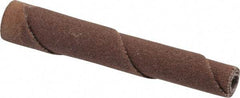 Merit Abrasives - 1/4" Max Roll Diam x 2" OAL, 180 Grit Straight Cartridge Roll - 1/8" Pilot Hole Diam, Very Fine Grade - Eagle Tool & Supply
