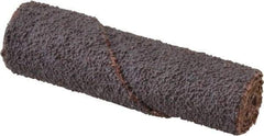 Superior Abrasives - 1/2" Max Roll Diam x 2" OAL, 50 Grit Aluminum Oxide Straight Cartridge Roll - 1/8" Pilot Hole Diam, Coarse Grade, X Weighted Cloth Backing - Eagle Tool & Supply