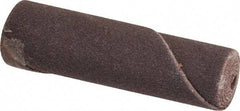 Merit Abrasives - 1/2" Max Roll Diam x 2" OAL, 180 Grit Aluminum Oxide Straight Cartridge Roll - 1/8" Pilot Hole Diam, Very Fine Grade - Eagle Tool & Supply