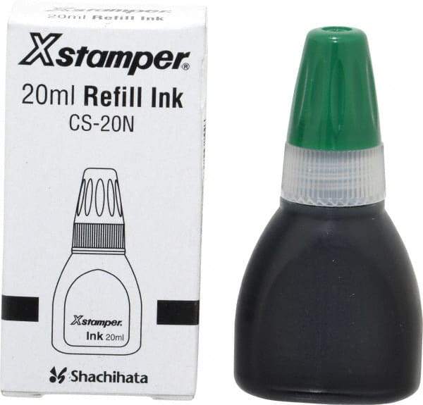 Value Collection - Rubber Stamp Accessories Type: Refill Ink Color: Green - Eagle Tool & Supply