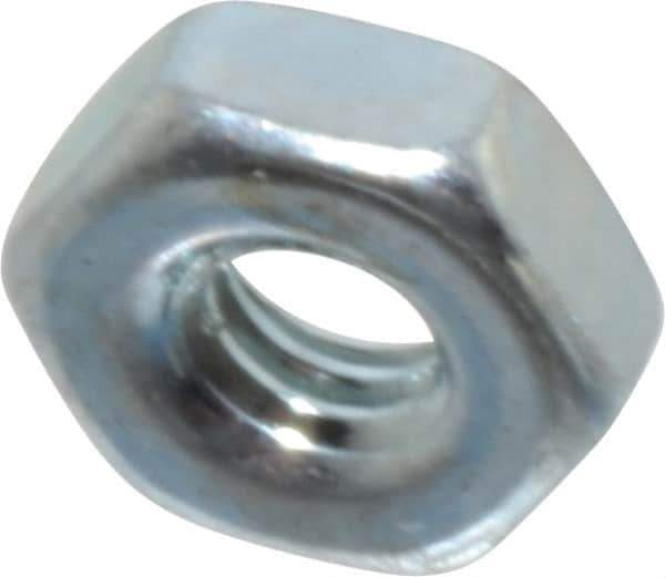 Value Collection - M2x4.00 Steel Right Hand Hex Nut - 4mm Across Flats, 1.6mm High, Zinc-Plated Finish - Eagle Tool & Supply