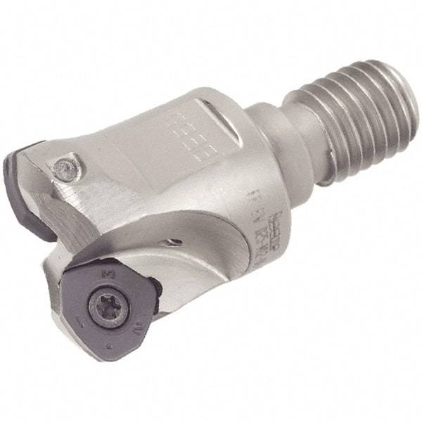 Iscar - 25mm Cut Diam, 0.059" Max Depth, M12 Modular Connection Indexable High-Feed End Mill - Screw Holding Method, FF WOMT/WOCT, FF WOMW Insert, FF EW-M Toolholder, Through Coolant - Eagle Tool & Supply