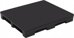 Orbis - 48" Long x 40" & Wide x 6-1/4" High Polyethylene Rackable Pallet - 30,000 Lb Static Capacity, 6,000 Lb Dynamic Capacity, Black - Eagle Tool & Supply