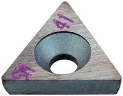 Kennametal - 3.31mm Inscribed Circle, Triangle Turning Shim for Indexables - 1/8" Thick, SM Shim Style, Positive Rake, Left Hand, Neutral, Right Hand Cut - Eagle Tool & Supply