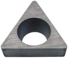 Kennametal - 3.17mm Inscribed Circle, Triangle Turning Shim for Indexables - 0.094" Thick, SM Shim Style, Positive Rake, Left Hand, Right Hand Cut - Eagle Tool & Supply